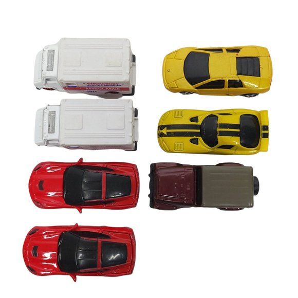 Maisto Diecast Cars Loose Lamborghini Corvette Viper Jeep Ambulance Lot Of 7 - Picture 10 of 11